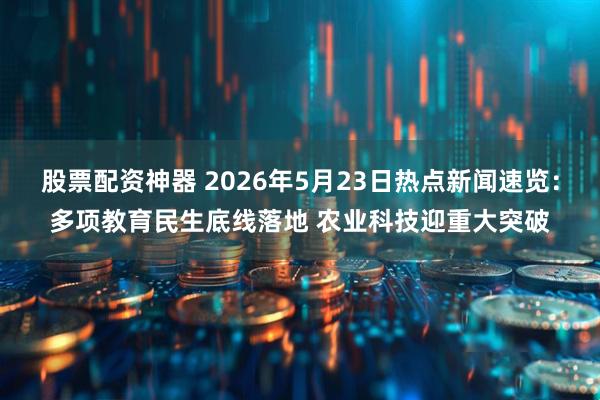 股票配资神器 2026年5月23日热点新闻速览：多项教育民生底线落地 农业科技迎重大突破